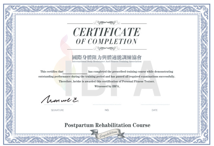 Postnatal Rehabilitation Certification