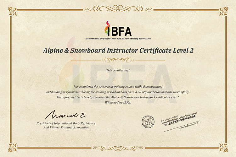 Alpine Ski Instructor Certification